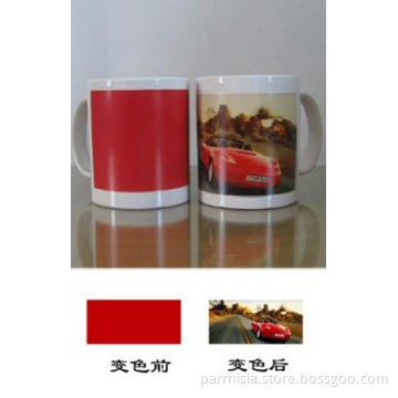 Sublimation Red Part Color Changing mug